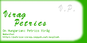 virag petrics business card